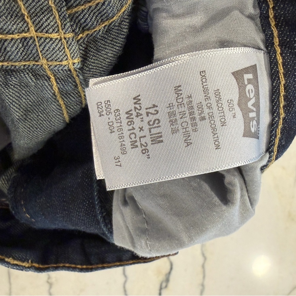 Levi's Boys Dark Blue Slim Jeans